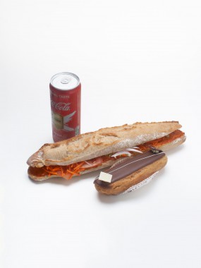 Menu sandwich + boisson + pâtisserie