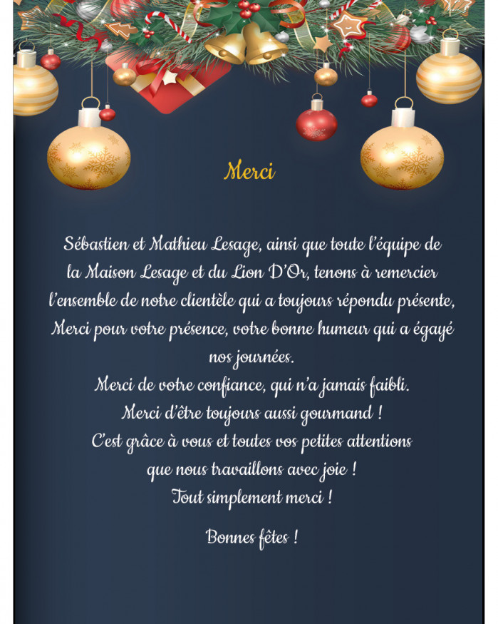 Dépliant Noël