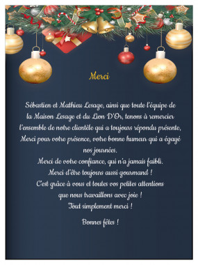 Dépliant Noël